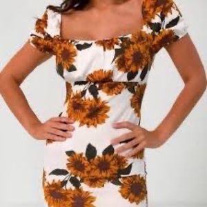 Missguided sunflower dress